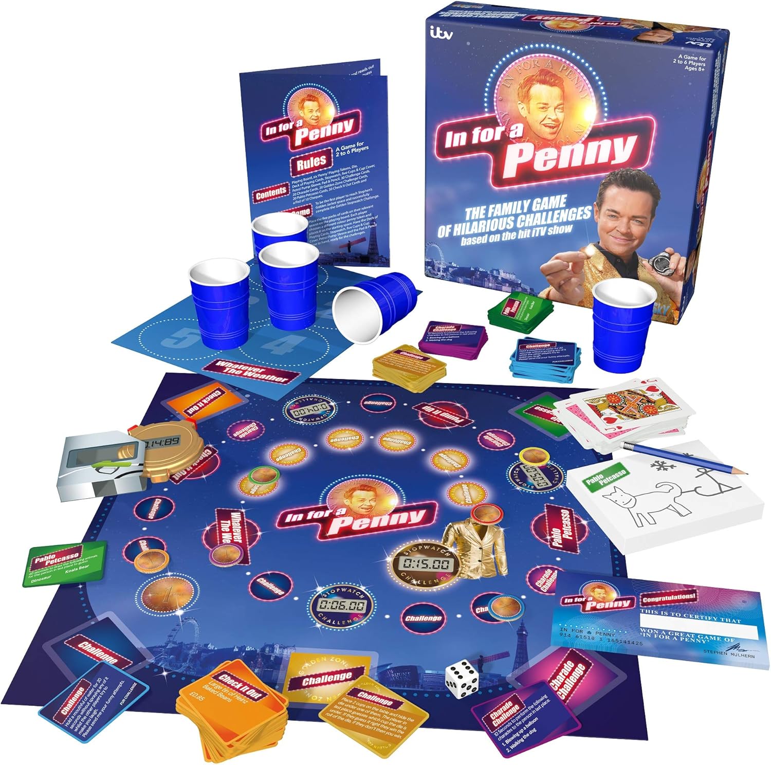 In for a Penny Board Game Box Contents